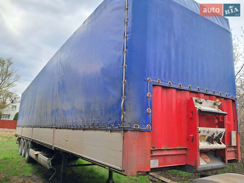 Тентованный борт (штора) - полуприцеп Krone SDP 27 2007 в 