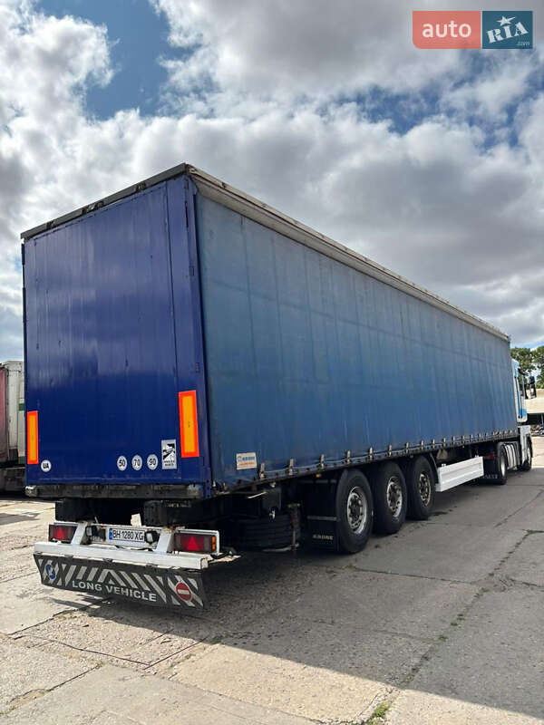 Тентованный борт (штора) - полуприцеп Krone SDP 27 2002 в 