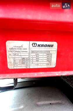 Тентованный борт (штора) - полуприцеп Krone SDP 27 2004 в 