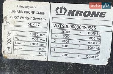 Тентованный борт (штора) - полуприцеп Krone SDP 27 2011 в Любомле
