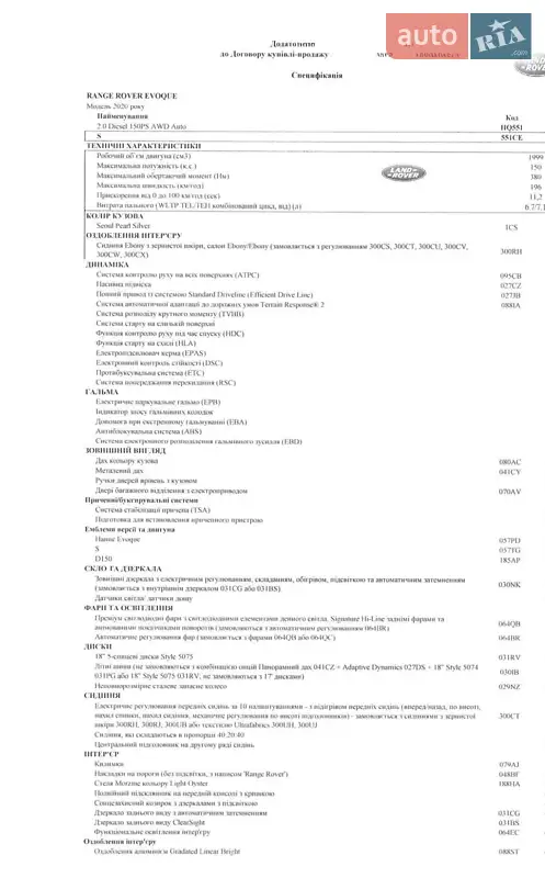 Внедорожник / Кроссовер Land Rover Range Rover Evoque 2020 в Харькове документ 3 фото Внедорожник / Кроссовер Land Rover Range Rover Evoque 2020 в Харькове документ