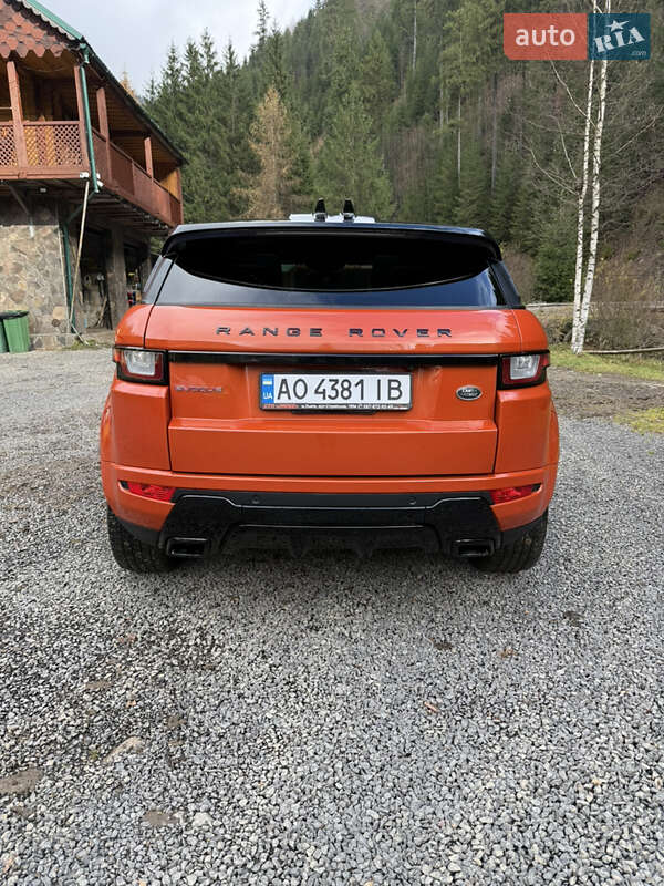 Внедорожник / Кроссовер Land Rover Range Rover Evoque 2016 в Межгорье фото 4 Внедорожник / Кроссовер Land Rover Range Rover Evoque 2016 в Межгорье