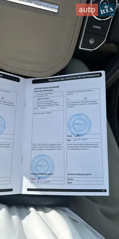 Внедорожник / Кроссовер Land Rover Range Rover Sport 2014 в Киеве документ
