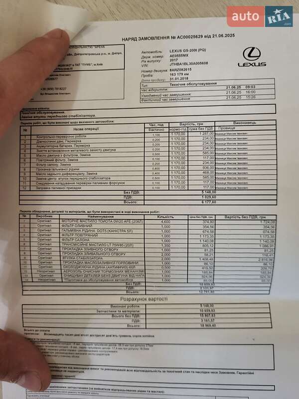 Седан Lexus GS 2017 в Днепре фото 29 Седан Lexus GS 2017 в Днепре