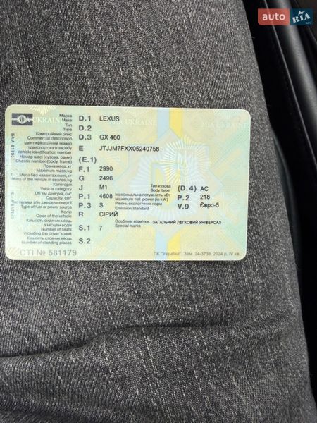 Позашляховик / Кросовер Lexus GX 2019 в Дніпрі
