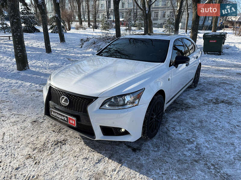 2014 Lexus LS 460, VIN JTHCL5EF4F5023242:plate — фото 1 (autoria)