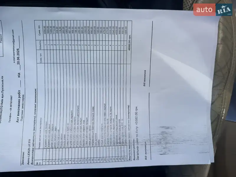 Позашляховик / Кросовер Lexus LX 2008 в Києві документ 3 фото Позашляховик / Кросовер Lexus LX 2008 в Києві документ