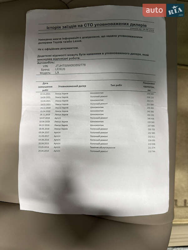 Позашляховик / Кросовер Lexus LX 2004 в Івано-Франківську