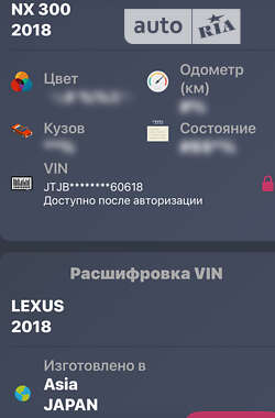 Внедорожник / Кроссовер Lexus NX 2017 в 