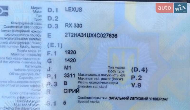 Lexus RX 2004