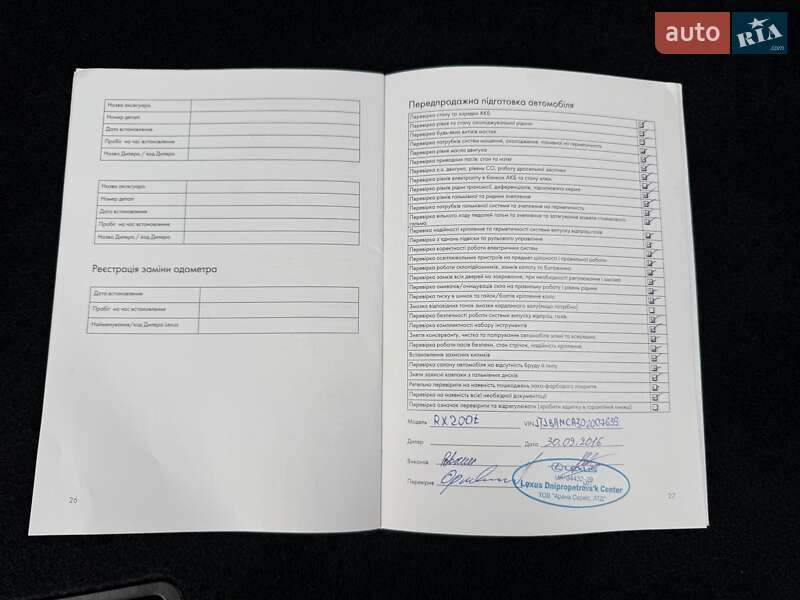 Внедорожник / Кроссовер Lexus RX 2016 в Киеве