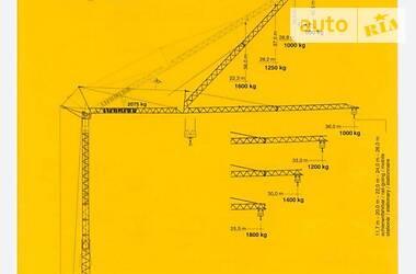 Башенный кран Liebherr K 1985 в Львове