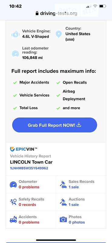 Седан Lincoln Town Car 2005 в Николаеве