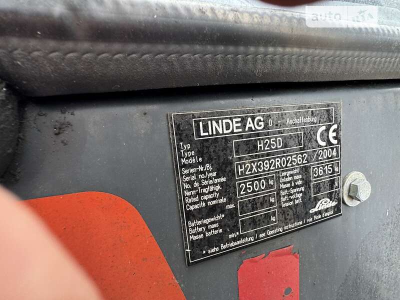 Вилочный погрузчик Linde H 25D 2004 в Луцке
