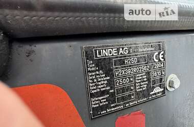 Вилочный погрузчик Linde H 25D 2004 в 