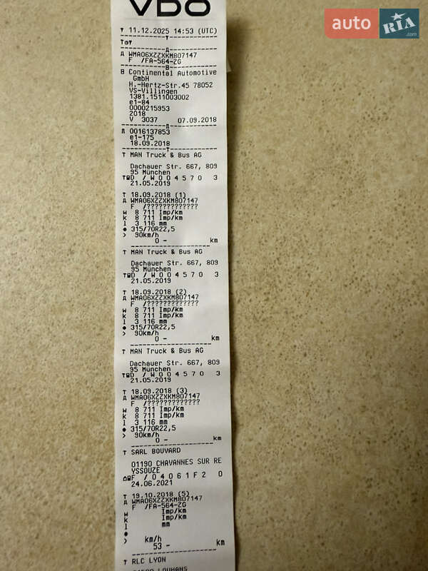 Тягач MAN 18.463 2018 в Виннице