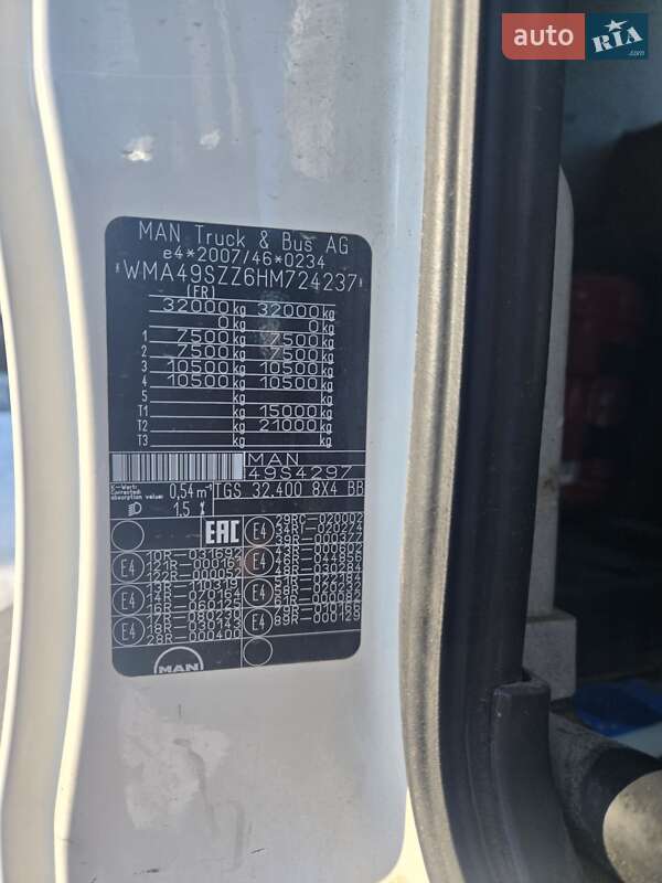 Бетономешалка (Миксер) MAN TGS 2016 в Ивано-Франковске