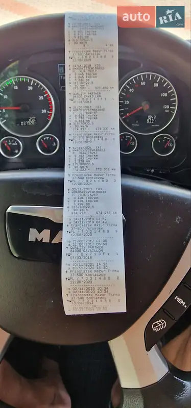 Тягач MAN TGX 2013 в Вінниці документ