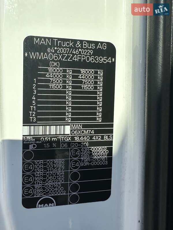 Тягач MAN TGX 2015 в Калуше