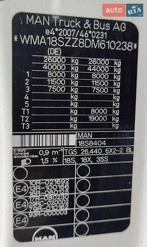 Кран-манипулятор MAN TGX 2012 в Буче