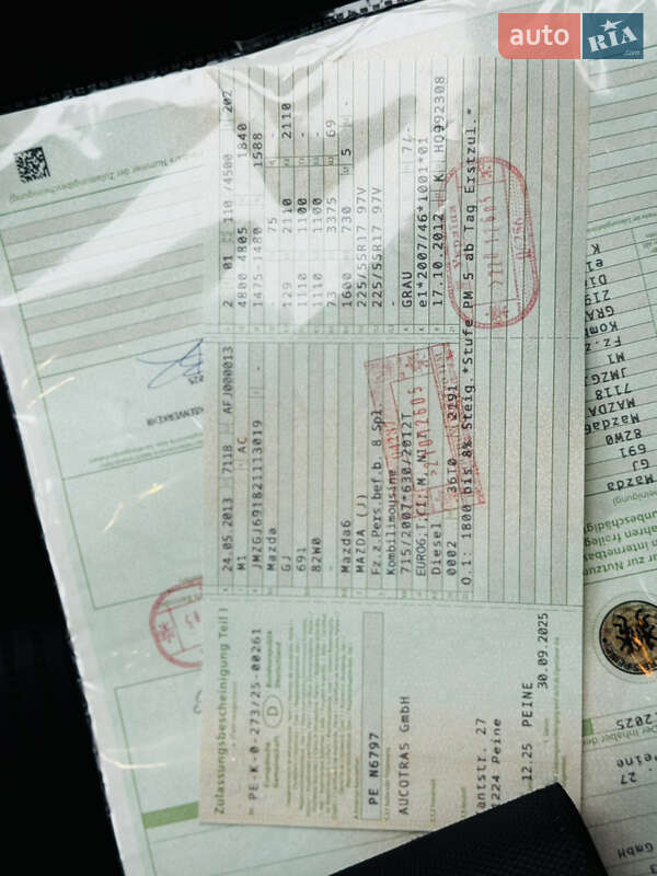 Універсал Mazda 6 2013 в Здолбуніві