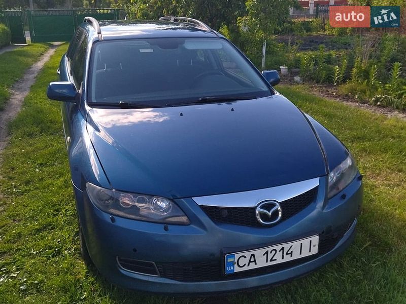 2006 Mazda 6, VIN JMZGY19F771447989:plate — фото 1 (autoria)