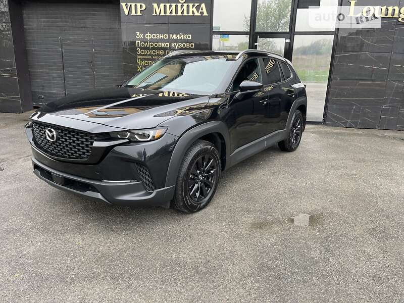 Защитная накладка на задний бампер MAZDA CX-30, черная