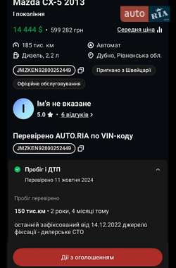 Внедорожник / Кроссовер Mazda CX-5 2013 в 
