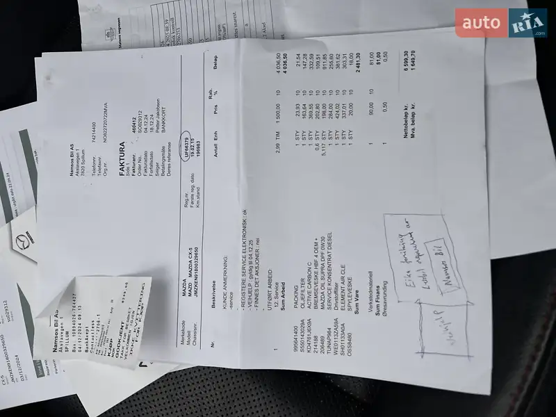 Внедорожник / Кроссовер Mazda CX-5 2015 в Нововолынске документ 2 фото Внедорожник / Кроссовер Mazda CX-5 2015 в Нововолынске документ