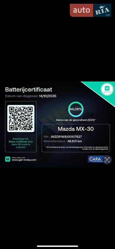 Позашляховик / Кросовер Mazda MX-30 2020 в Луцьку