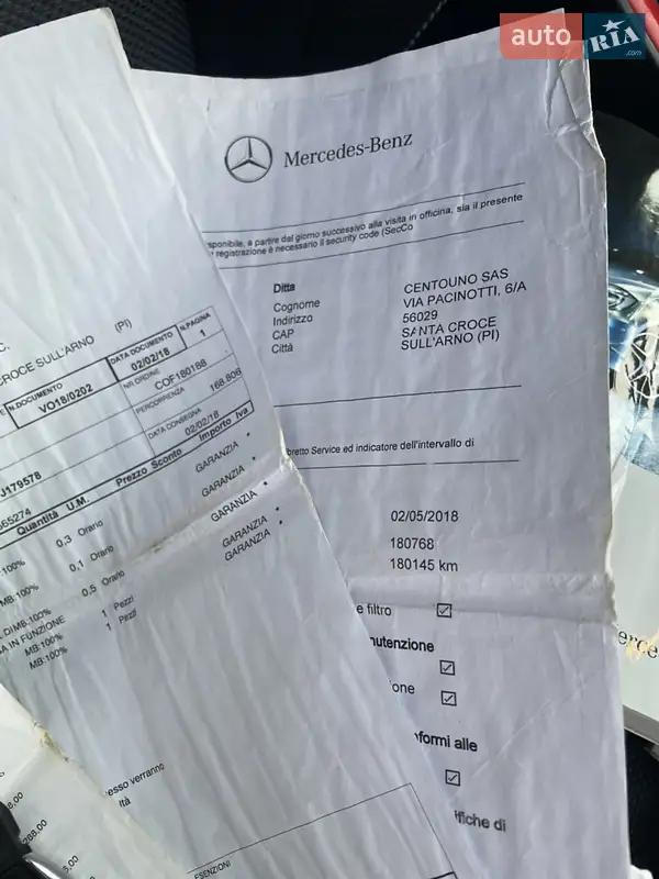 Хэтчбек Mercedes-Benz A-Class 2014 в Киеве документ