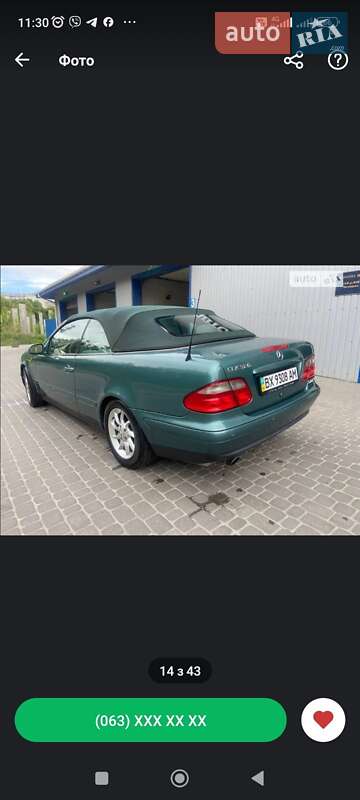 Кабриолет Mercedes-Benz CLK-Class 1998 в Киеве