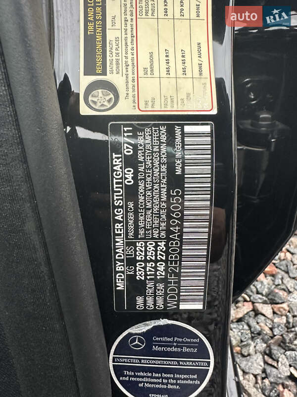 Седан Mercedes-Benz E-Class 2011 в Києві
