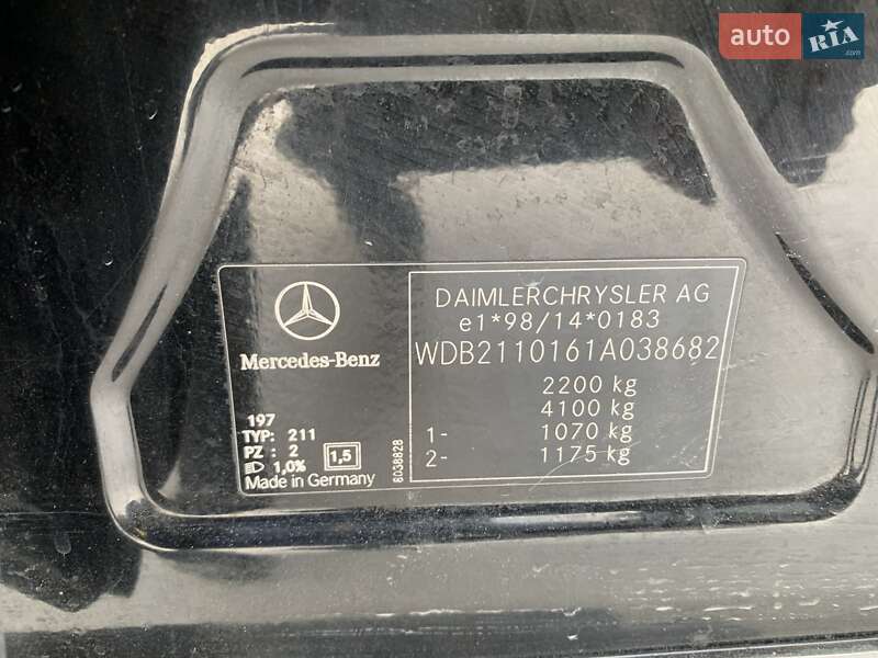 Седан Mercedes-Benz E-Class 2002 в Надвірній фото 56 Седан Mercedes-Benz E-Class 2002 в Надвірній