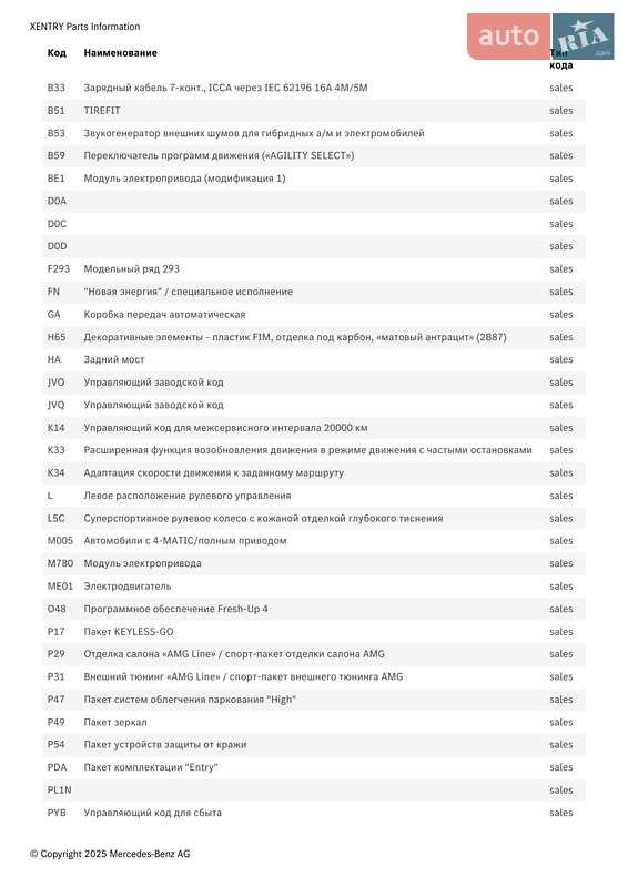 Позашляховик / Кросовер Mercedes-Benz EQC 2023 в Ковелі