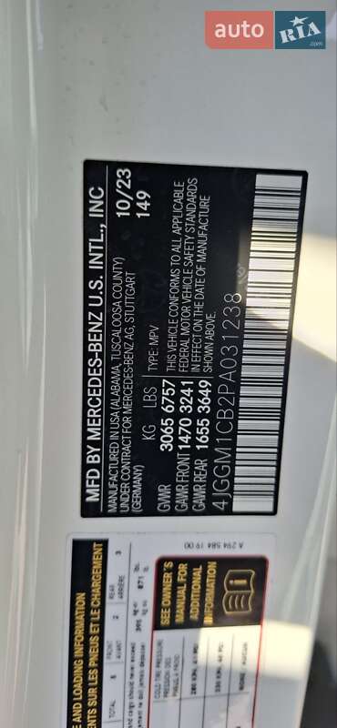 Внедорожник / Кроссовер Mercedes-Benz EQE SUV 2023 в Львове