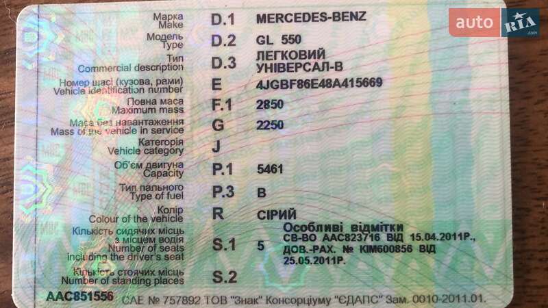 Внедорожник / Кроссовер Mercedes-Benz GL-Class 2008 в Киеве