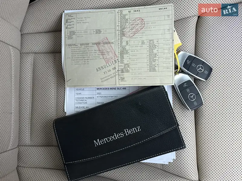 Позашляховик / Кросовер Mercedes-Benz GLC-Class 2021 в Чернівцях документ