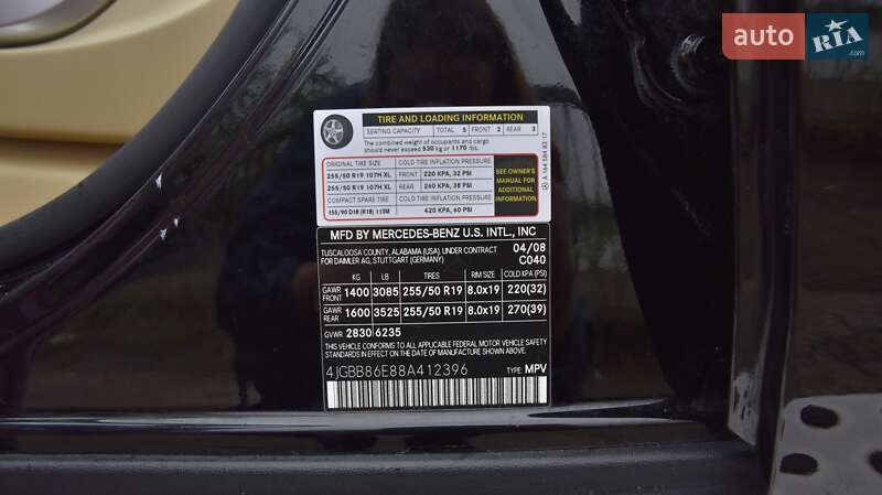 Внедорожник / Кроссовер Mercedes-Benz M-Class 2008 в Киеве