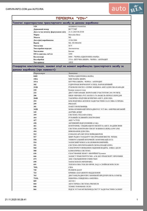 Внедорожник / Кроссовер Mercedes-Benz M-Class 2008 в Буче