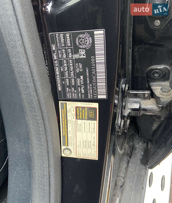 Внедорожник / Кроссовер Mercedes-Benz M-Class 2011 в Киеве фото 24 Внедорожник / Кроссовер Mercedes-Benz M-Class 2011 в Киеве