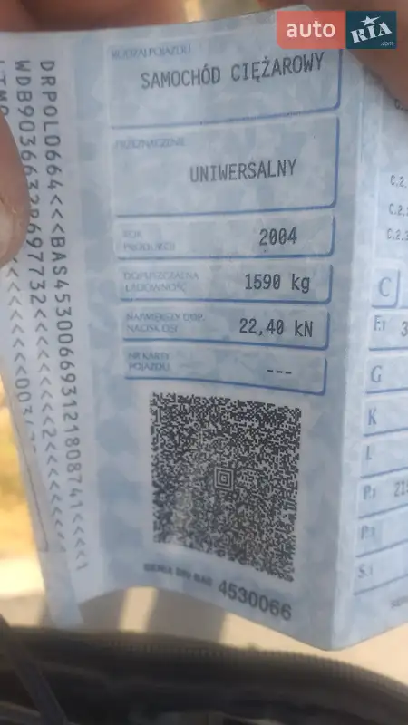 Мікроавтобус Mercedes-Benz Sprinter 2004 в Чернівцях документ