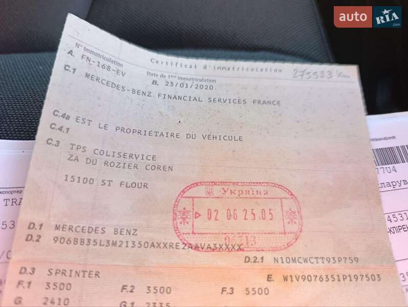 Грузовой фургон Mercedes-Benz Sprinter 2020 в Дубно фото 40 Грузовой фургон Mercedes-Benz Sprinter 2020 в Дубно