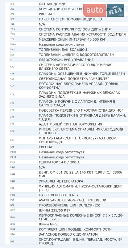 Мінівен Mercedes-Benz V-Class 2015 в Луцьку