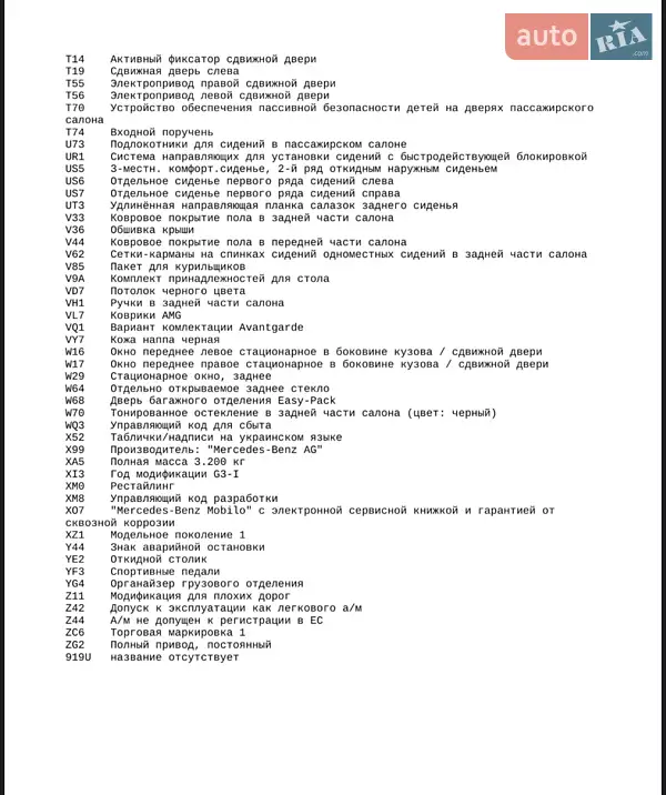 Минивэн Mercedes-Benz V-Class 2023 в Киеве документ 6 фото Минивэн Mercedes-Benz V-Class 2023 в Киеве документ