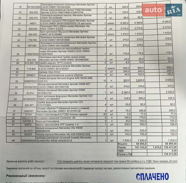 Грузовой фургон Mercedes-Benz Vito 2011 в Запорожье