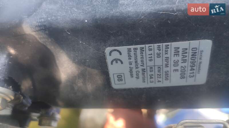 Лодка Mercury 30E 2008 в Львове