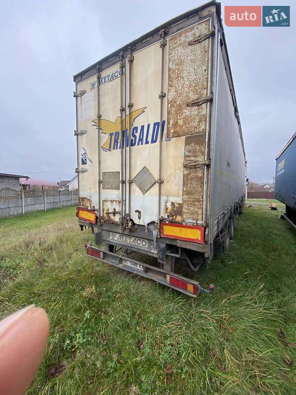 Тентованный борт (штора) - полуприцеп Metaco SD 1997 в Шептицькому