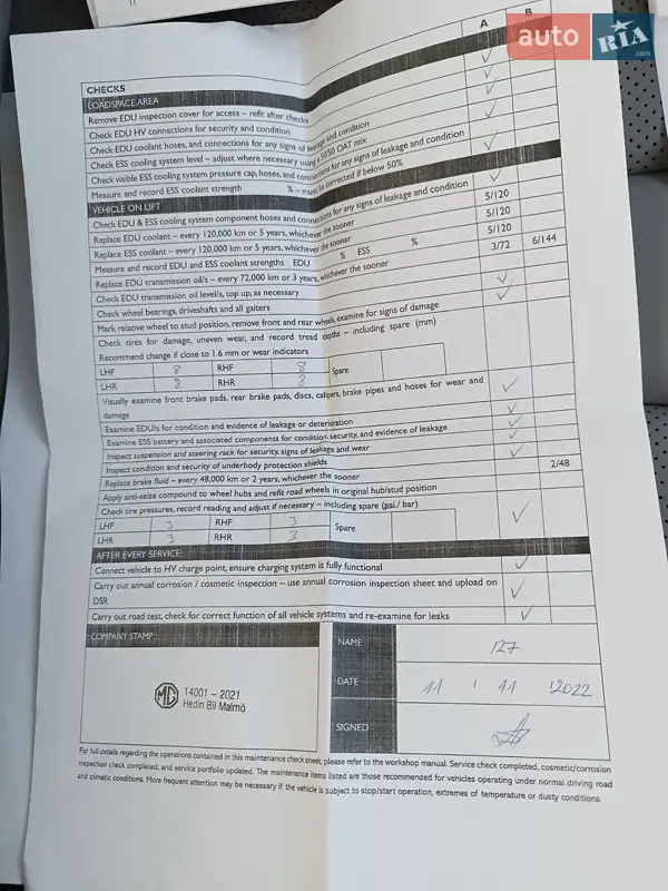 Позашляховик / Кросовер MG Marvel R 2022 в Золотоноші документ