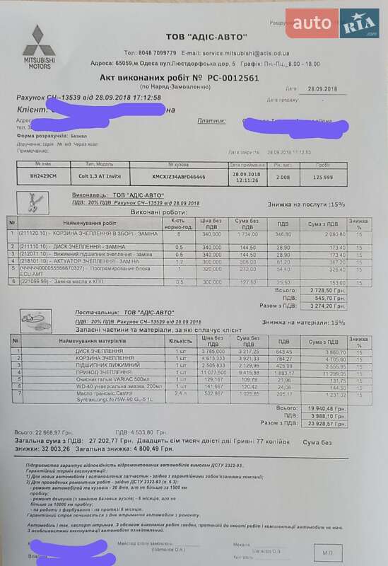 Хэтчбек Mitsubishi Colt 2008 в Одессе